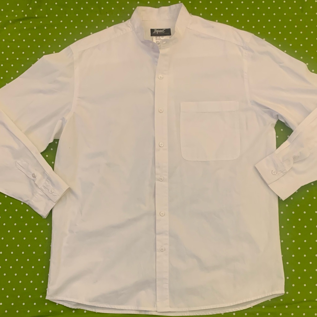 Impact Ls All Cotton Collarless Shirt